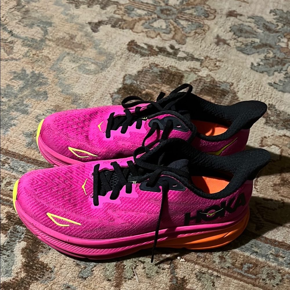 Hoka Women's Athletic Shoes - Pink and Black
